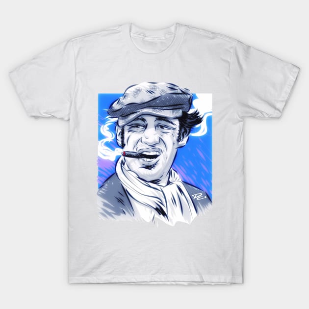 Jean Paul Belmondo - An illustration by Paul Cemmick T-Shirt by PLAYDIGITAL2020